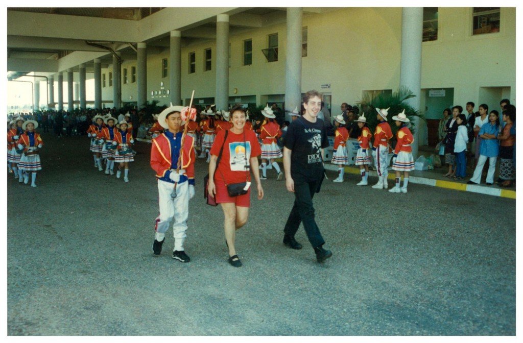 phil and jude arrival in laos