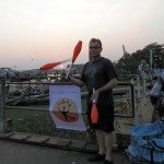 Sunset juggle on Independence Day