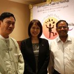 From left U Kyaw Oo (Principle Training School for Boys Thanlyin), Shangrila manager, Myo Win Smile Director