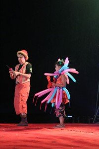 Natalie Brown creates a balloon party outfit