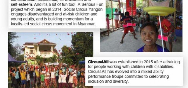 Social Circus Weekend info and flyer Social Circus Weekend flyer