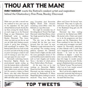 Glastonbury Free Press article