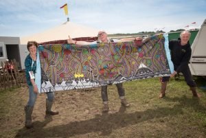 stanley donwood glastonbury 2016 giant wristband